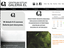 Tablet Screenshot of galeria-el.pl